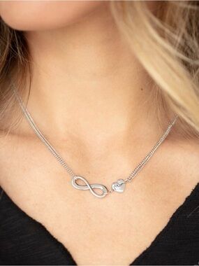Silver Infinity and Heart 'Mom' Necklace - Women's Jewelry “Love Eternally”